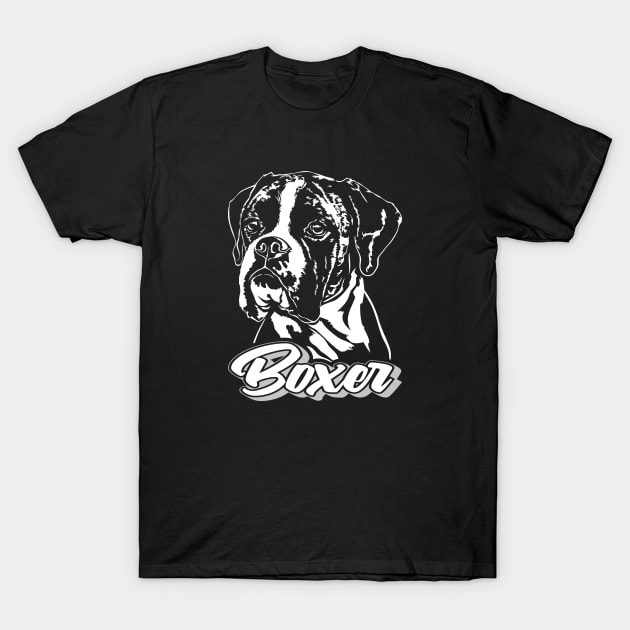 Funny German Boxer Dog T-Shirt by wilsigns